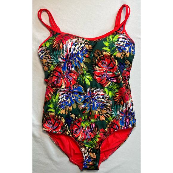 Prima Donna Swimsuit 34D  Size 8   NWOT Floral 1‎ piece - Picture 1 of 12